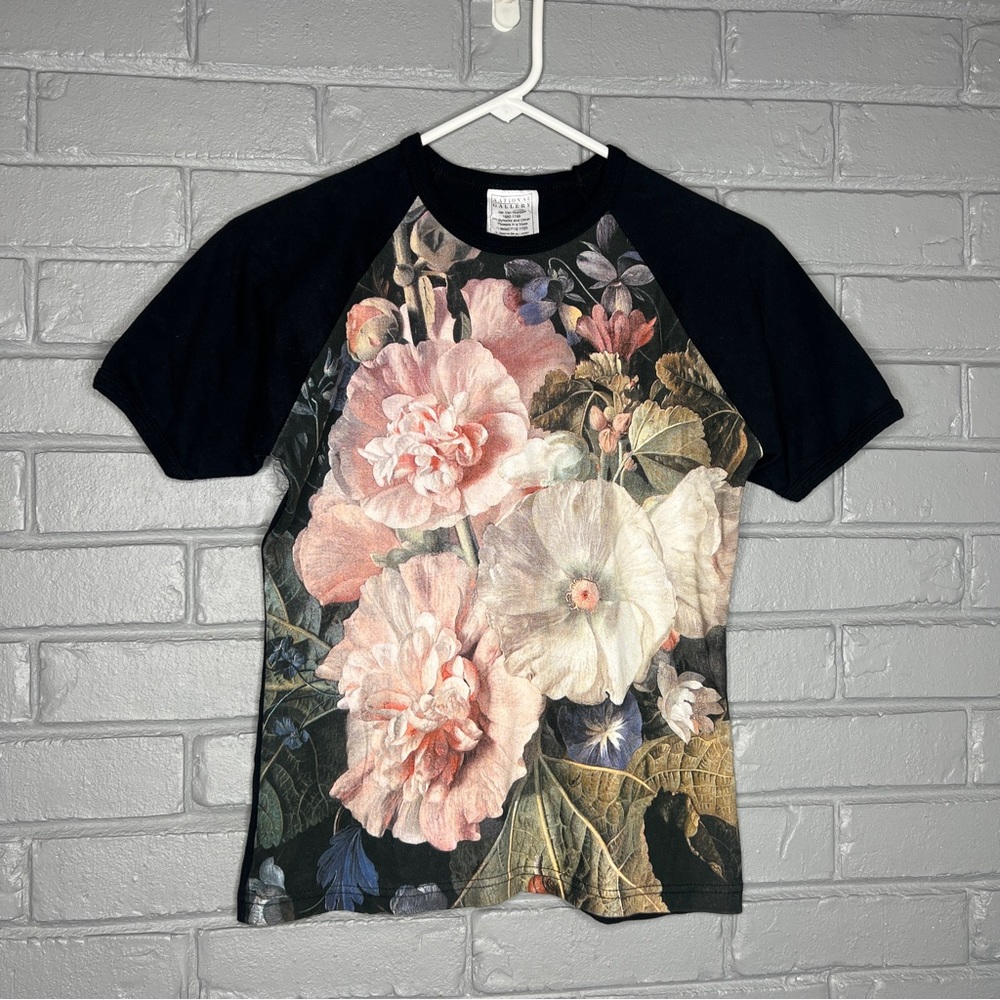 Jan Van Huysum "Flowers In A Vase" Painting Shirt Size 34